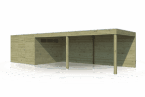 Gartenhaus QB II DEXT 900x300 - 7202EXT600