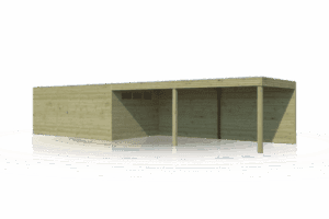 Gartenhaus QB IV DEXT 1110x300 - 7204EXT600