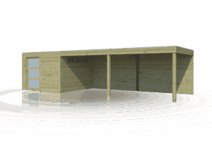 Gartenhaus QBS II DEXT 900x300 - 7252EXT600